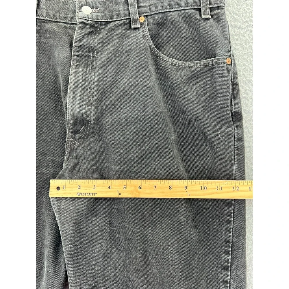 LEVIS 550 Denim Jeans Men 40x30 (37x29 Actual)‎ Relaxed Fit Black Vintage READ